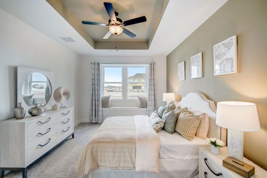 Furnished interior in a model home at Avery Centre in Round Rock (Image 8).