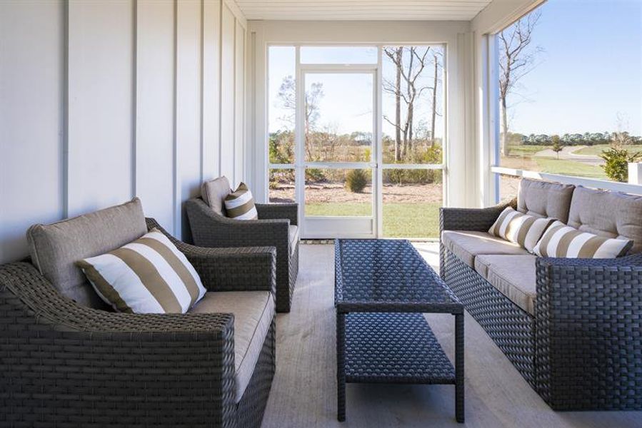 Furnished interior in a model home at Course Club at Prince Creek in Murrells Inlet (Image 6).