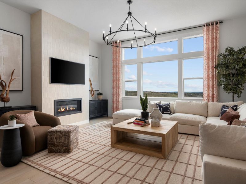 Furnished interior in a model home at Paint Brush Hills in Peyton (Image 8).
