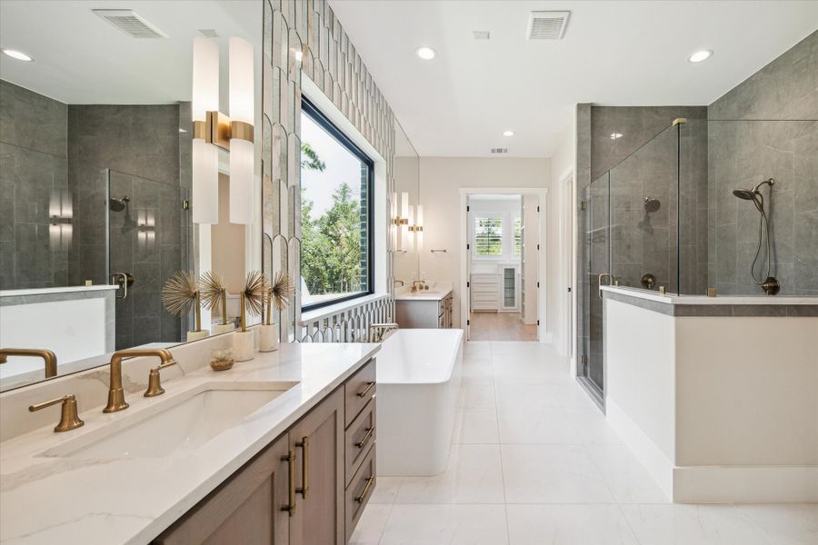 Furnished interior in a model home at High Meadow West and Estates in Montgomery (Image 7).