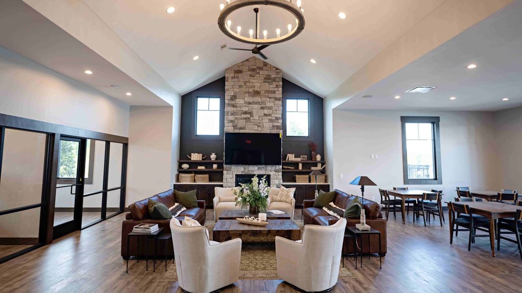 Furnished interior in a model home at Tap Root Farms in Fletcher (Image 38).