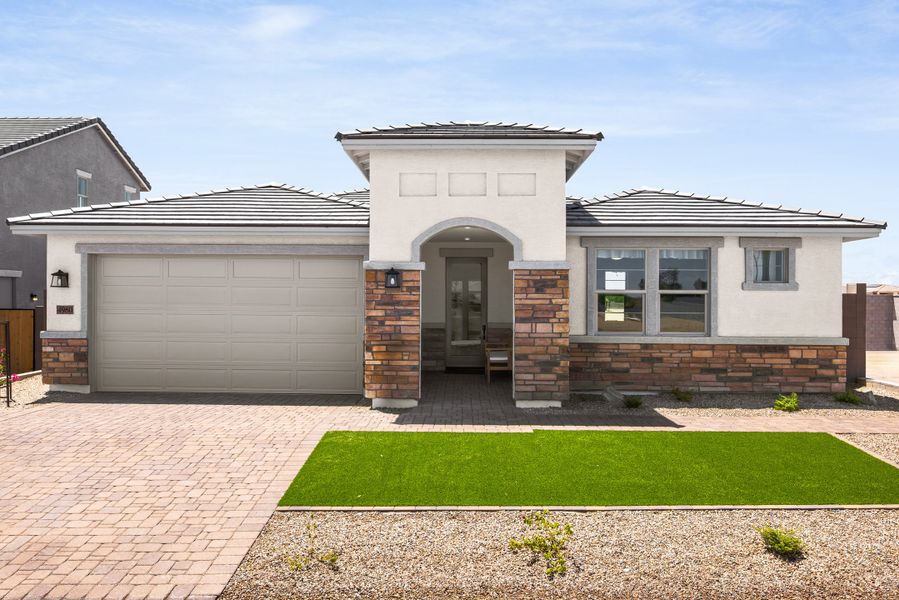 Front exterior of a home in the Montana Vista: Highland community, located in Buckeye, AZ (Image 11). Front exterior of a home in the Montana Vista: Highland community, located in Buckeye, AZ (Image 11).