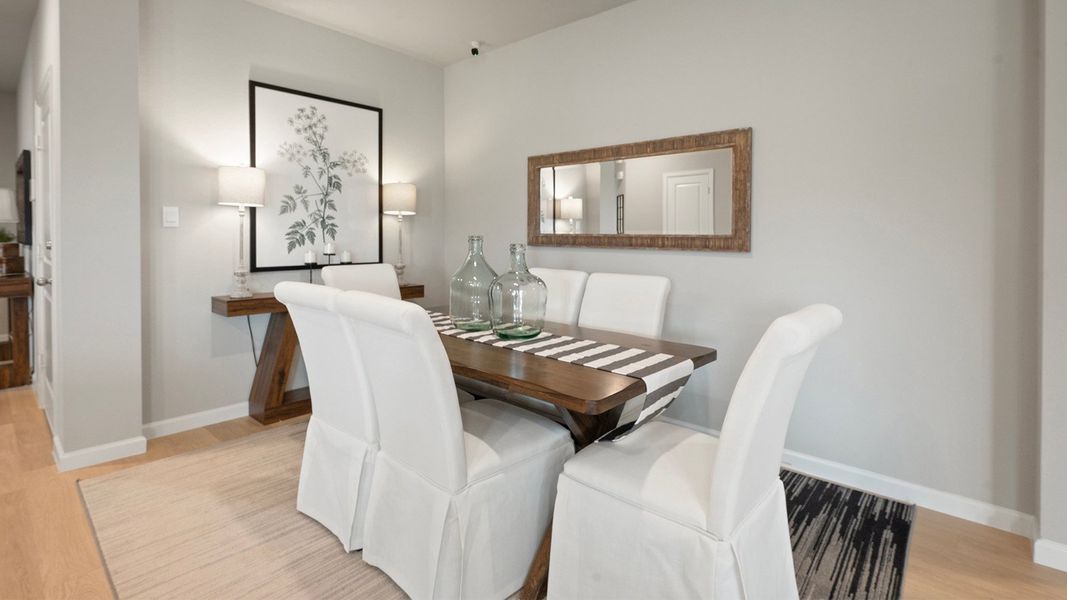 Furnished interior in a model home at Pleasant Hill in Bryan (Image 12).