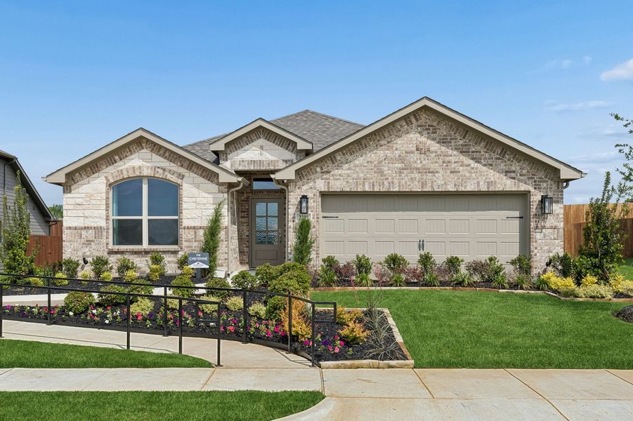 Front exterior of a home in the Belmont community, located in Aubrey, TX (Image 34).