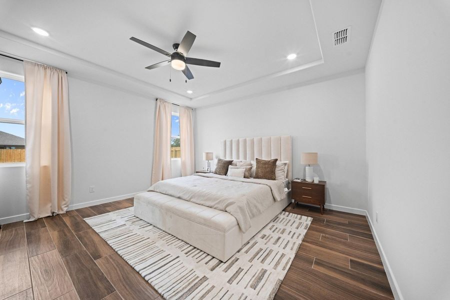 Furnished interior in a model home at Allison Estates in Harlingen (Image 7).