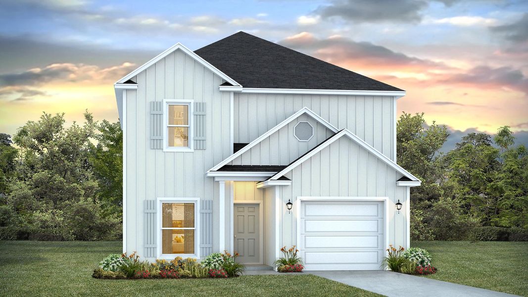 Front exterior of a home in the Sanctuary Beach community, located in Panama City Beach, FL (Image 15).