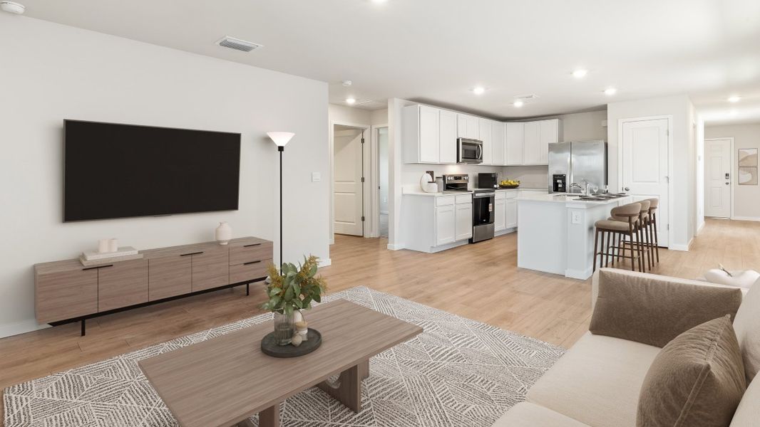 Furnished interior in a model home at Asher Park in Lehigh Acres (Image 45).
