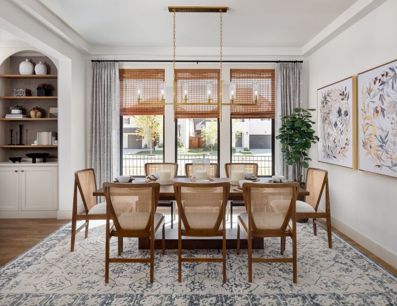 Furnished interior in a model home at Light Farms Graham/Reagan in Celina (Image 9). Furnished interior in a model home at Light Farms Graham/Reagan in Celina (Image 9).