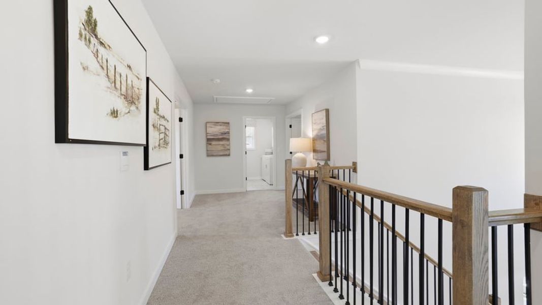 Furnished interior in a model home at Harrison Valley in Simpsonville (Image 17).