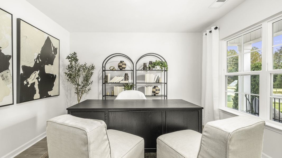 Furnished interior in a model home at Mount Hope Estates in Winston-Salem (Image 2).