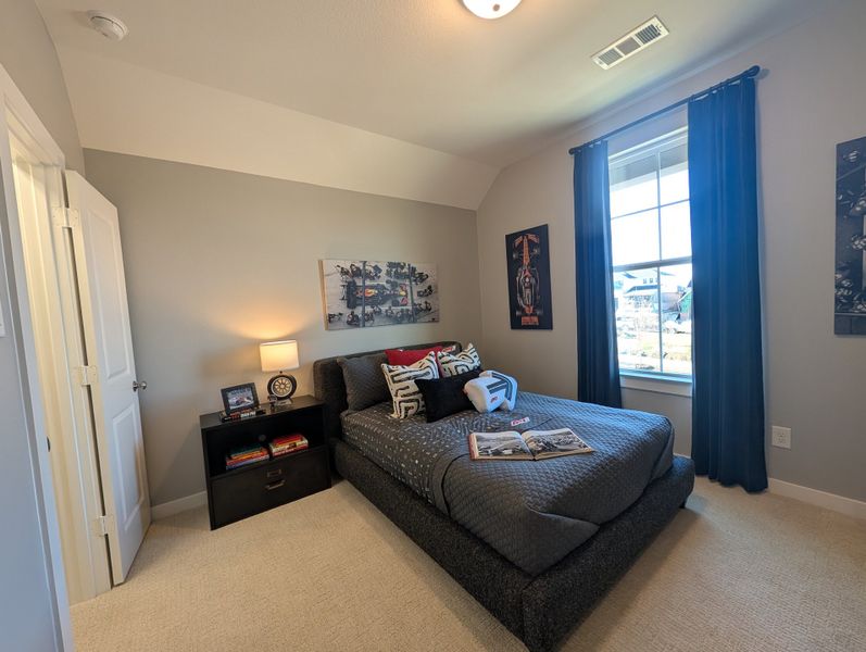 Furnished interior in a model home at Landmark in Denton (Image 30).