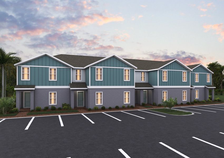 Front exterior of a home in the Pine Meadows Reserve community, located in Eustis, FL (Image 5).