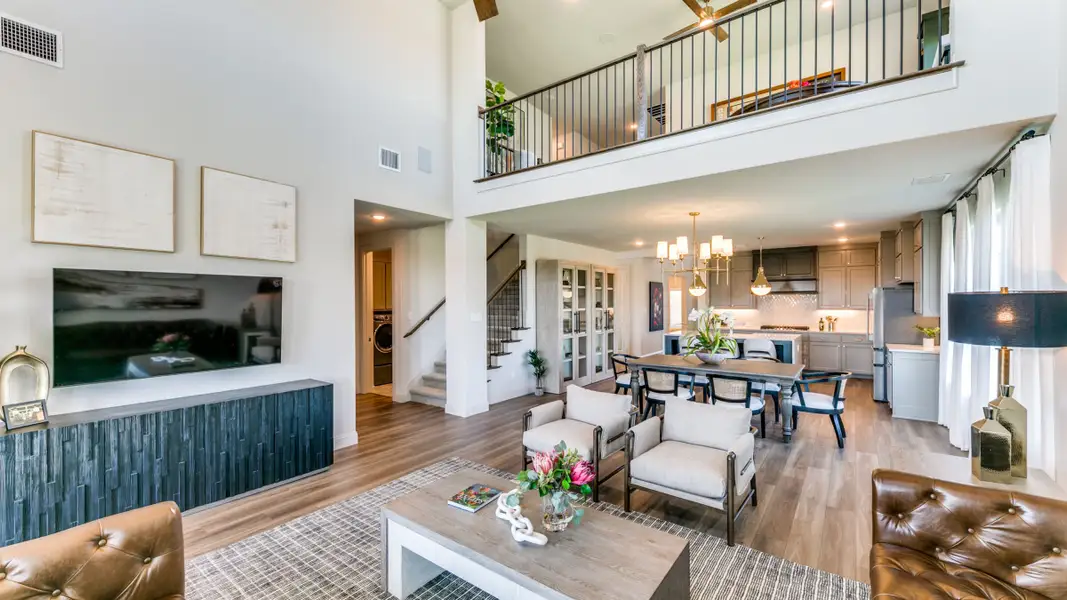 Furnished interior in a model home at Estates at Stacy Crossing in McKinney (Image 8).