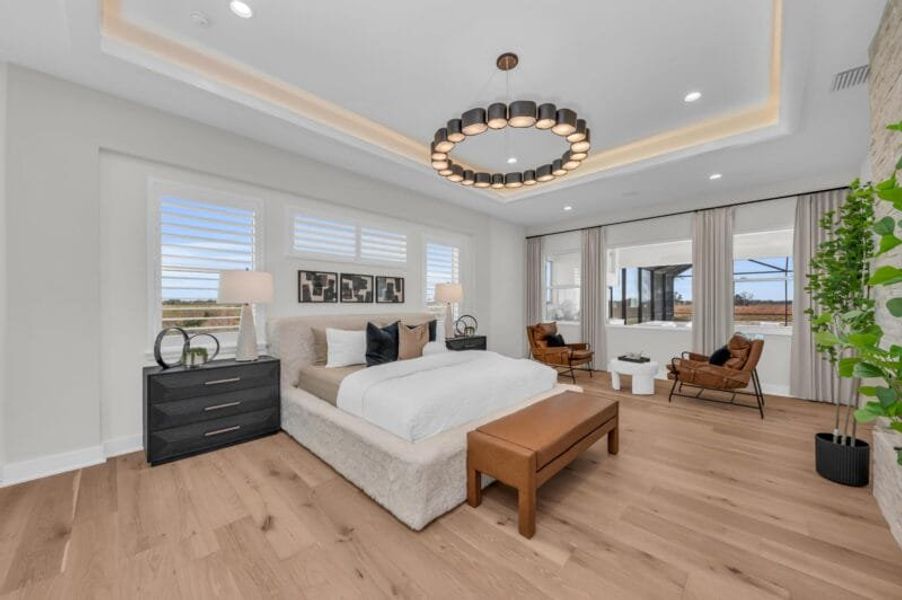 Furnished interior in a model home at Hampton Lakes in Sarasota (Image 78). Furnished interior in a model home at Hampton Lakes in Sarasota (Image 78).