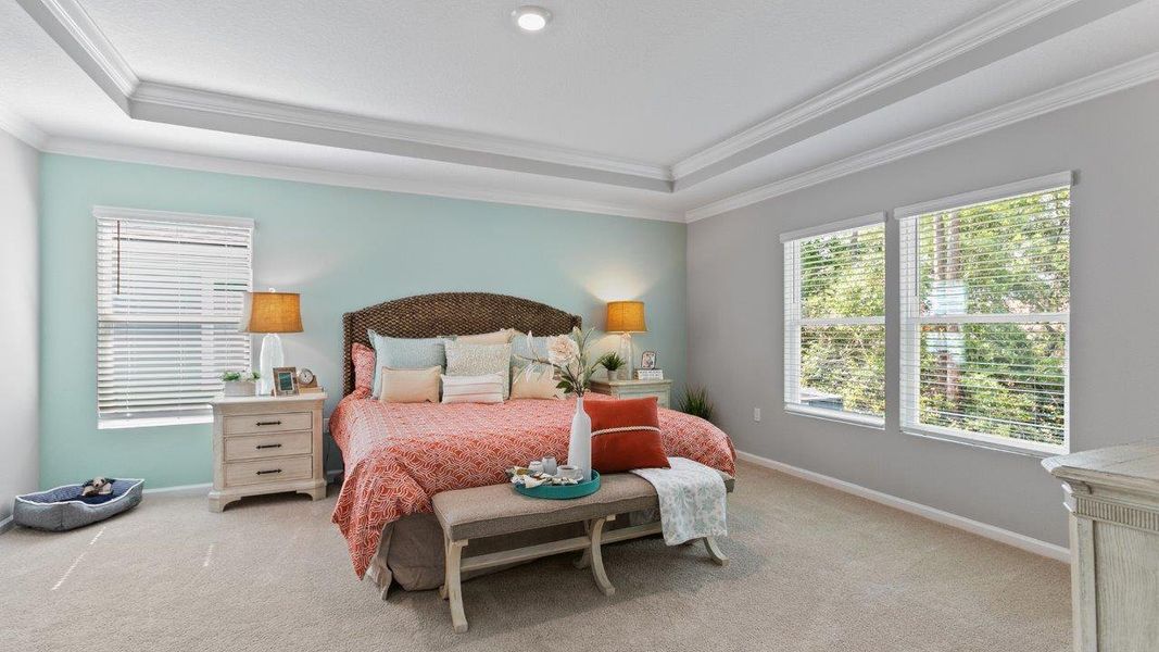 Furnished interior in a model home at American Village in Palm Coast (Image 9). Furnished interior in a model home at American Village in Palm Coast (Image 9).