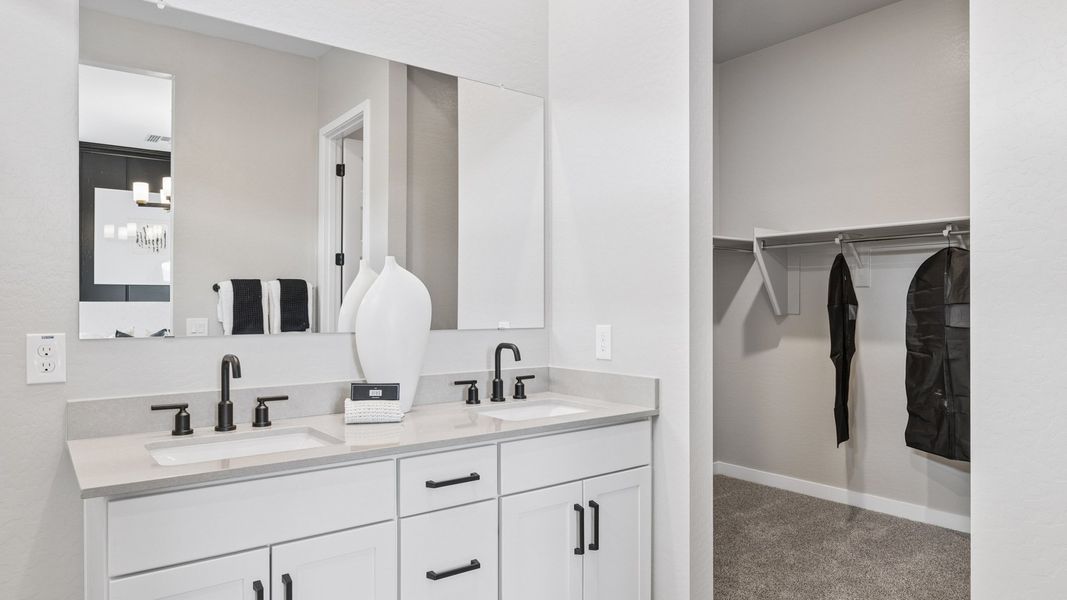 Furnished interior in a model home at Upper Canyon in Phoenix (Image 49).