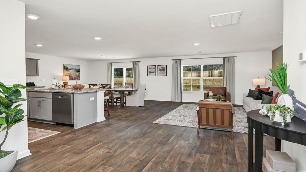 Furnished interior in a model home at Grand Oaks in Columbia (Image 28).