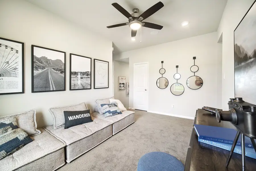 Furnished interior in a model home at Laurel Landing: Founders Collection in Alvin (Image 11). Furnished interior in a model home at Laurel Landing: Founders Collection in Alvin (Image 11).