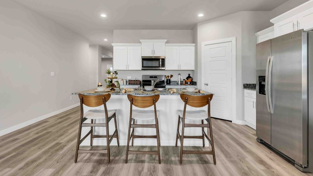 Furnished interior in a model home at Yukon Ridge in Odessa (Image 6).
