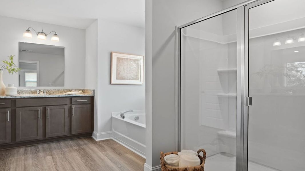 Furnished interior in a model home at Laurel Grove in Guyton (Image 8).