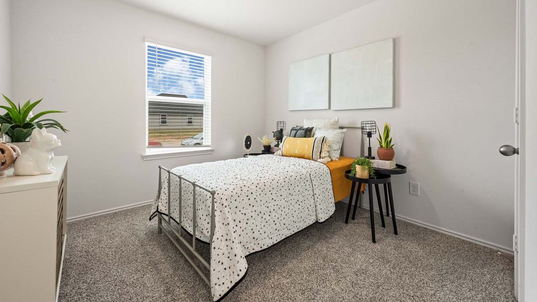 Furnished interior in a model home at Milo Farms in Rosenberg (Image 18).