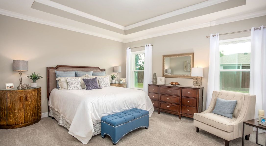 Furnished interior in a model home at Cassie Oaks in Jacksonville (Image 8).