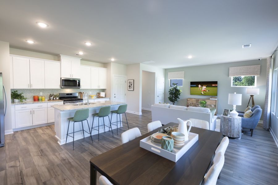 Furnished interior in a model home at Village at White Pine in Pendleton (Image 4).