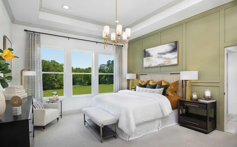 Furnished interior in a model home at Encore at Rye Ranch – Traditions in Parrish (Image 9).
