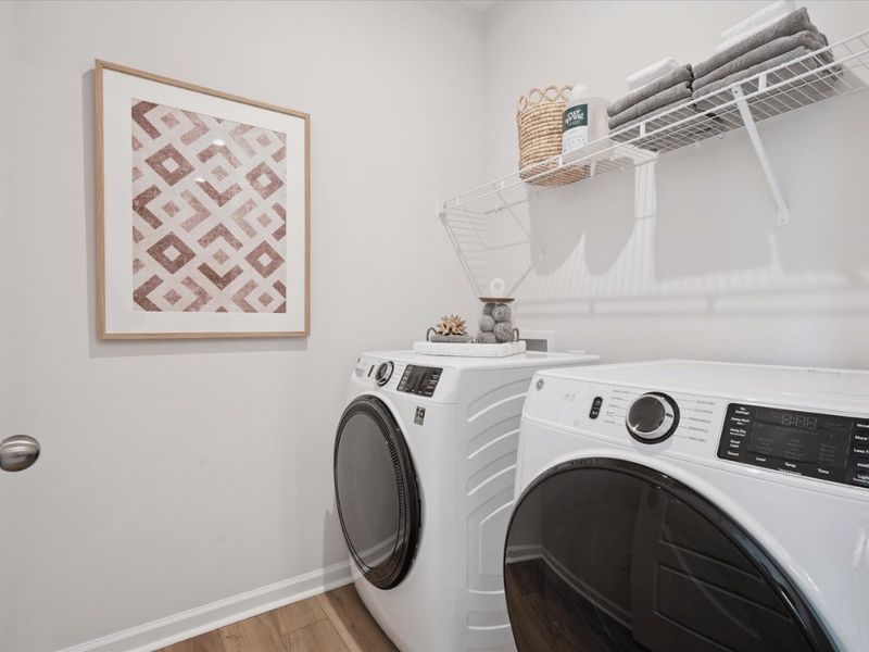 Furnished interior in a model home at Millstone in Cramerton (Image 24).