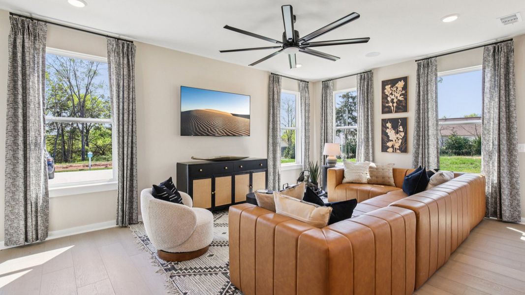 Welcoming gathering room for relaxing and spending quality time