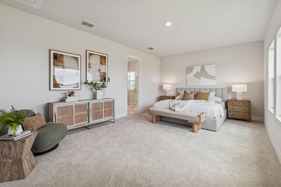 Furnished interior in a model home at Southwind – Executive Series in Plant City (Image 9).