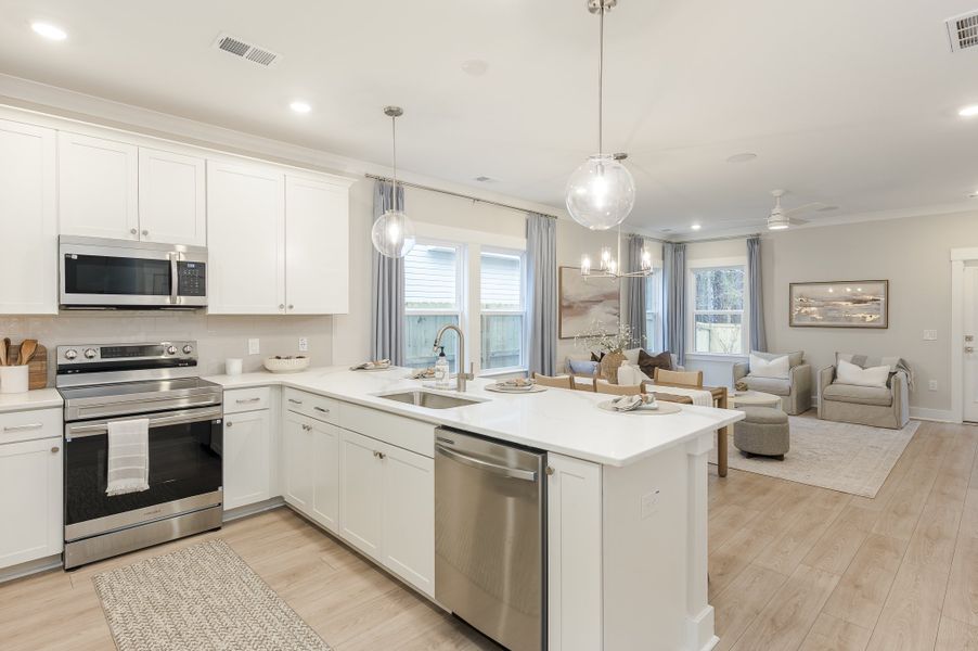 Furnished interior in a model home at Founder's Park in Summerville (Image 8).