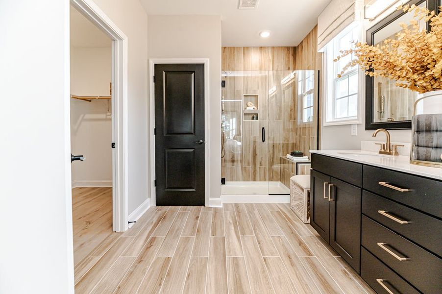 Furnished interior in a model home at Holston in Fuquay Varina (Image 16).