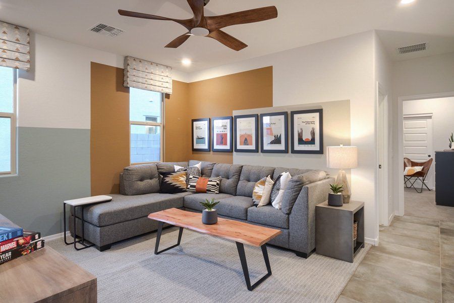 Furnished interior in a model home at Laveen Vistas II in Laveen (Image 26).