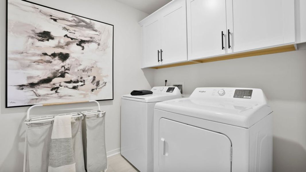 Furnished interior in a model home at Sycamore Cove in Woodruff (Image 73).
