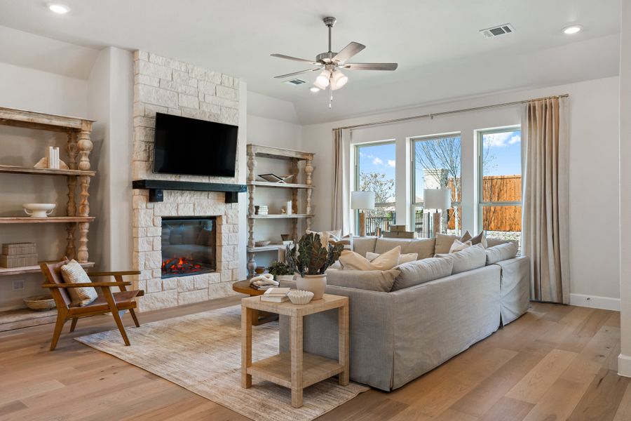 Furnished interior in a model home at Heath Golf and Yacht Club in Heath (Image 13).