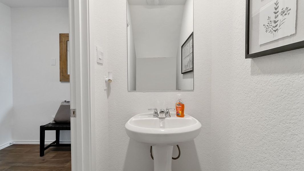 Furnished interior in a model home at Sereno Springs in Converse (Image 6).