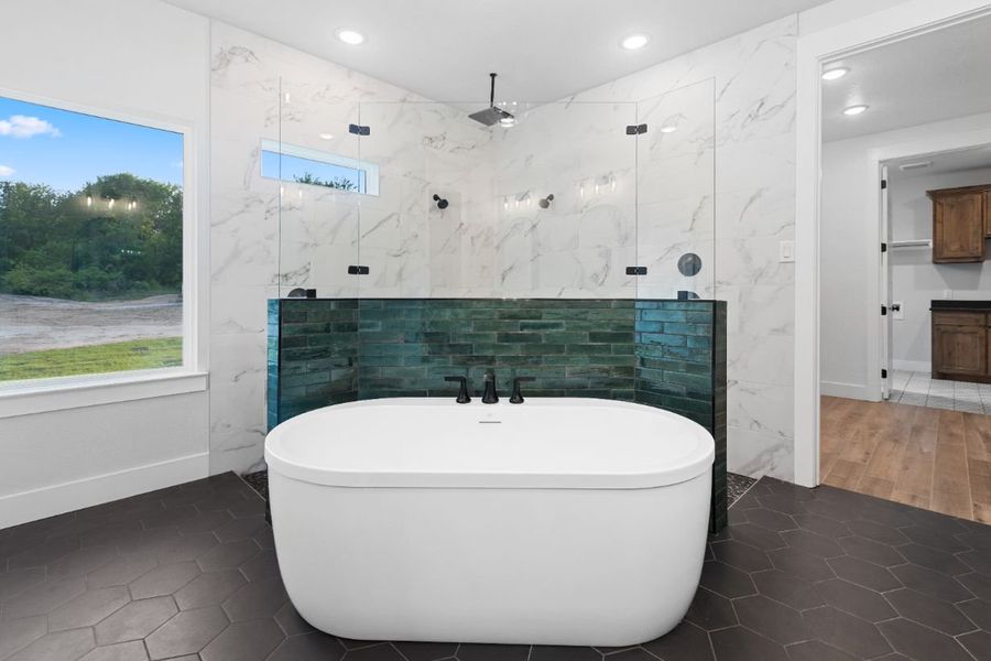 Furnished interior in a model home at Lola Creek Ranch in Boyd (Image 48).