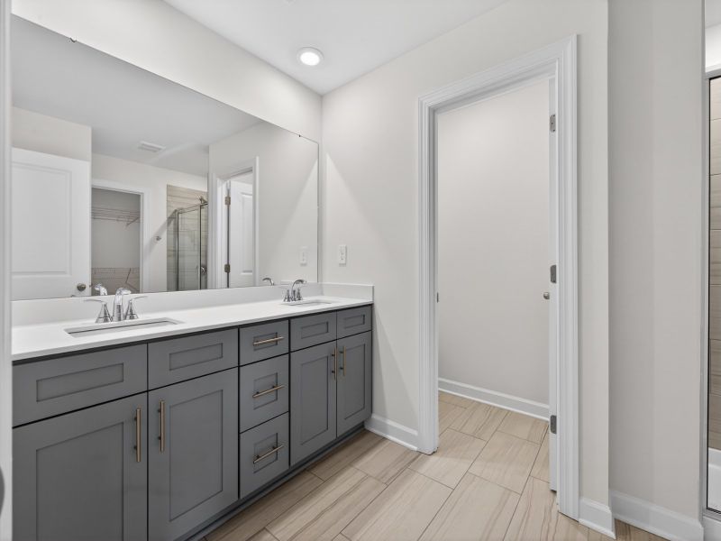Furnished interior in a model home at Nolen Farm in Gastonia (Image 13).