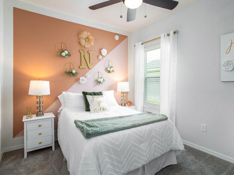 Secondary bedrooms provide space for everyone in your household - Shelby home plan