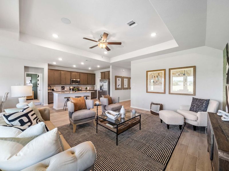 Furnished interior in a model home at Windmill Estates in Magnolia (Image 17).