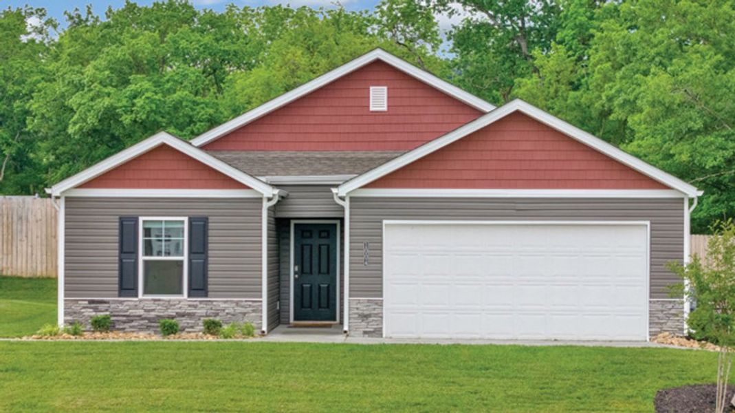 Front exterior of a home in the Johnson Farms community, located in Greeneville, TN (Image 9).