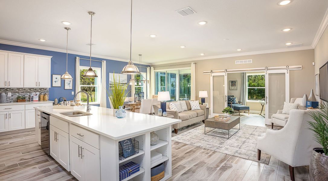Furnished interior in a model home at Brookshire Green in Kingsland (Image 8). Furnished interior in a model home at Brookshire Green in Kingsland (Image 8).