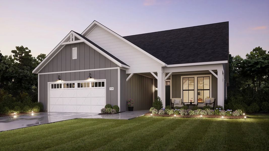 Front exterior of a home in the Lakeside at Millican Reserve community, located in College Station, TX (Image 9). Front exterior of a home in the Lakeside at Millican Reserve community, located in College Station, TX (Image 9).