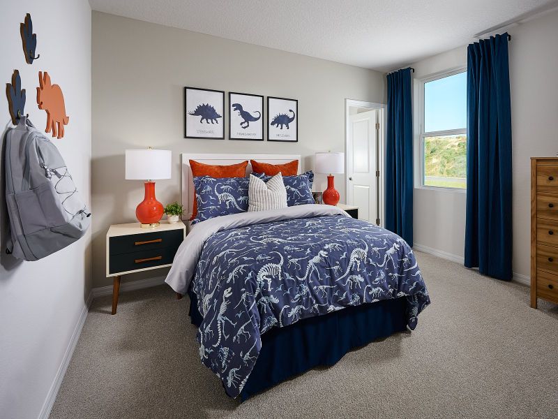Furnished interior in a model home at Crosswinds - Signature Series in Haines City (Image 15).