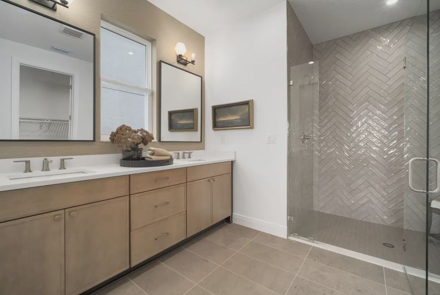 Furnished interior in a model home at Rye Ranch in Parrish (Image 18).