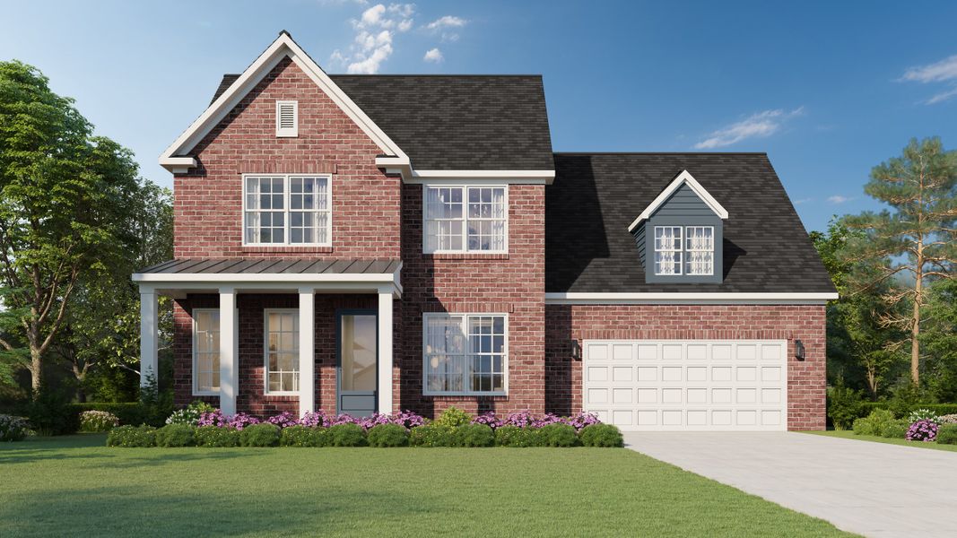 Front exterior of a home in the Villages of Green Meadows community, located in Munford, TN (Image 3). Front exterior of a home in the Villages of Green Meadows community, located in Munford, TN (Image 3).