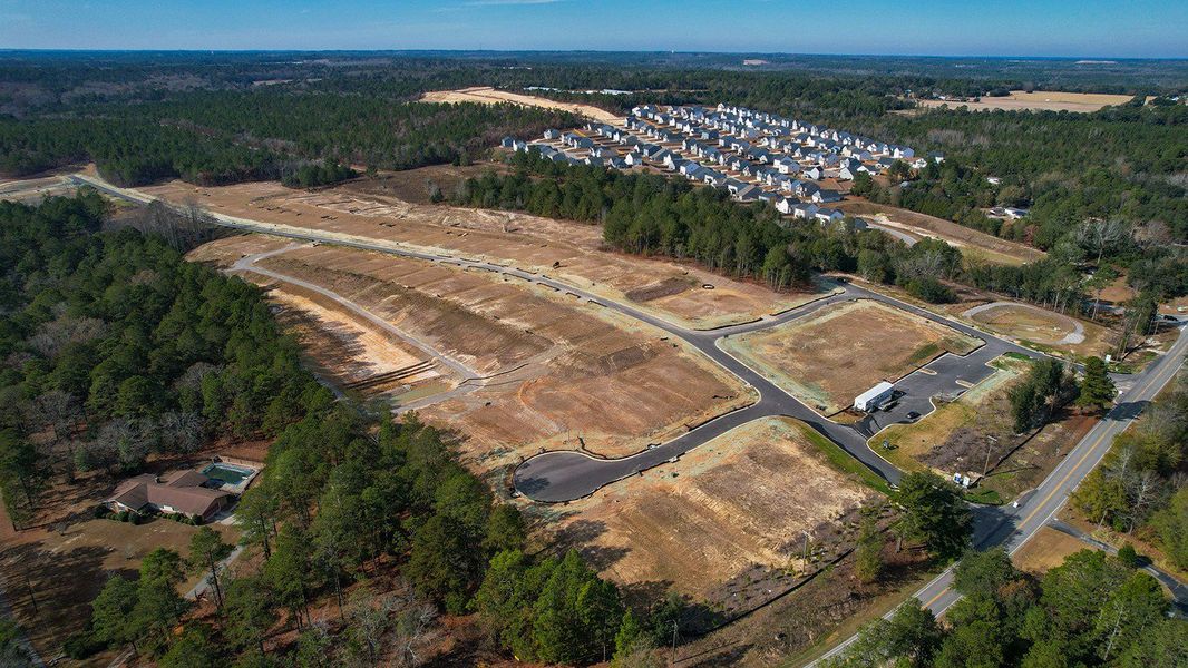 Site preparation and early development at Ferry Grove in Lexington, SC (Image 24).