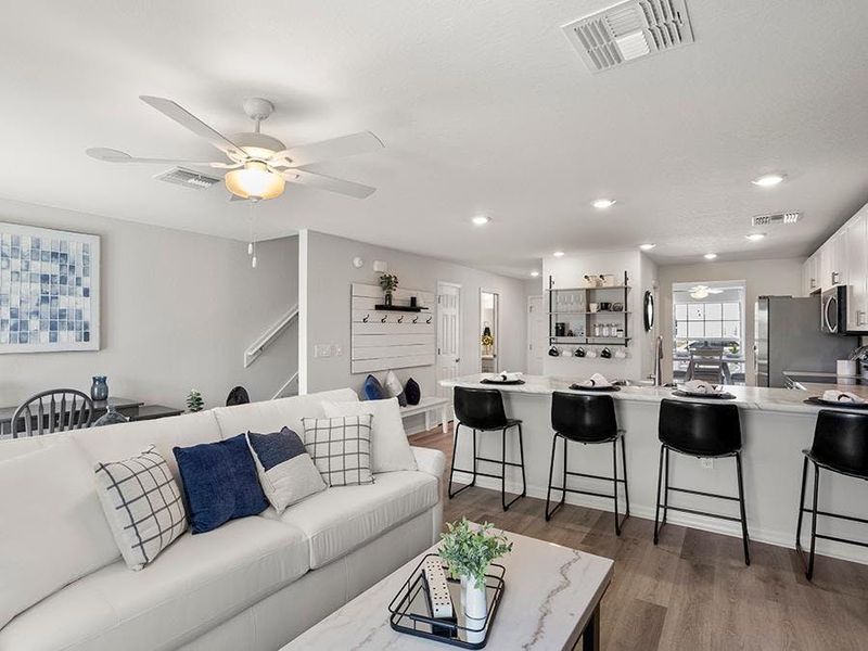 These townhomes feature desirable open-concept living space - Catalina townhome model in Winter Haven, FL These townhomes feature desirable open-concept living space - Catalina townhome model in Winter Haven, FL