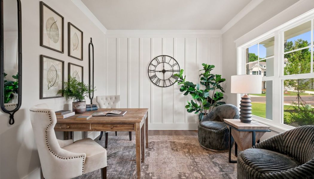 Furnished interior in a model home at Greenefield in Cartersville (Image 8).